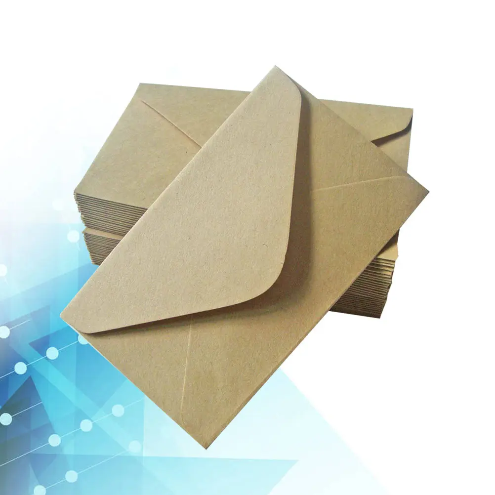 

40Pcs Kraft Paper Envelopes Wedding Invitation Cards Elegant Simple Design for Engagement Anniversary Festival Shower