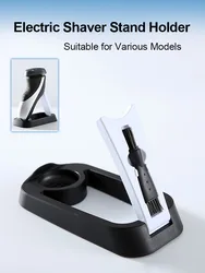 Electric Shaver Stand Holder Universal Razor Support Holder with Cleaning Brush Cleaner Holding Frame for Various Models