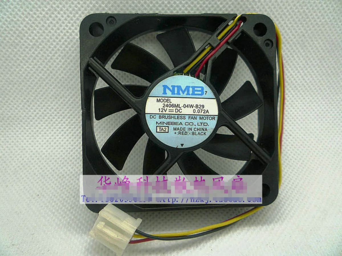 1pcs for NMB 2406ML-04W-B29 12V 0.072A For Rear Projection Bulb Cooling Fan 3pin