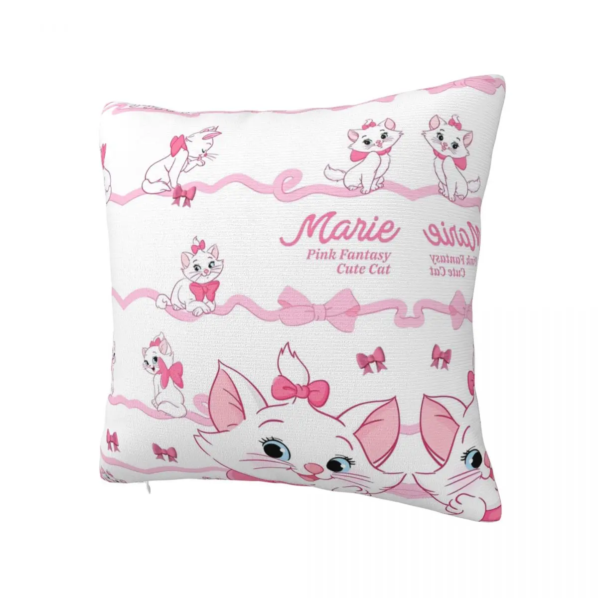 Pink Cat Marie Pillow Case Cute Morden Pillow Cover Square Design Cushion Cover Pillowcases For Sofa Car Home Decor