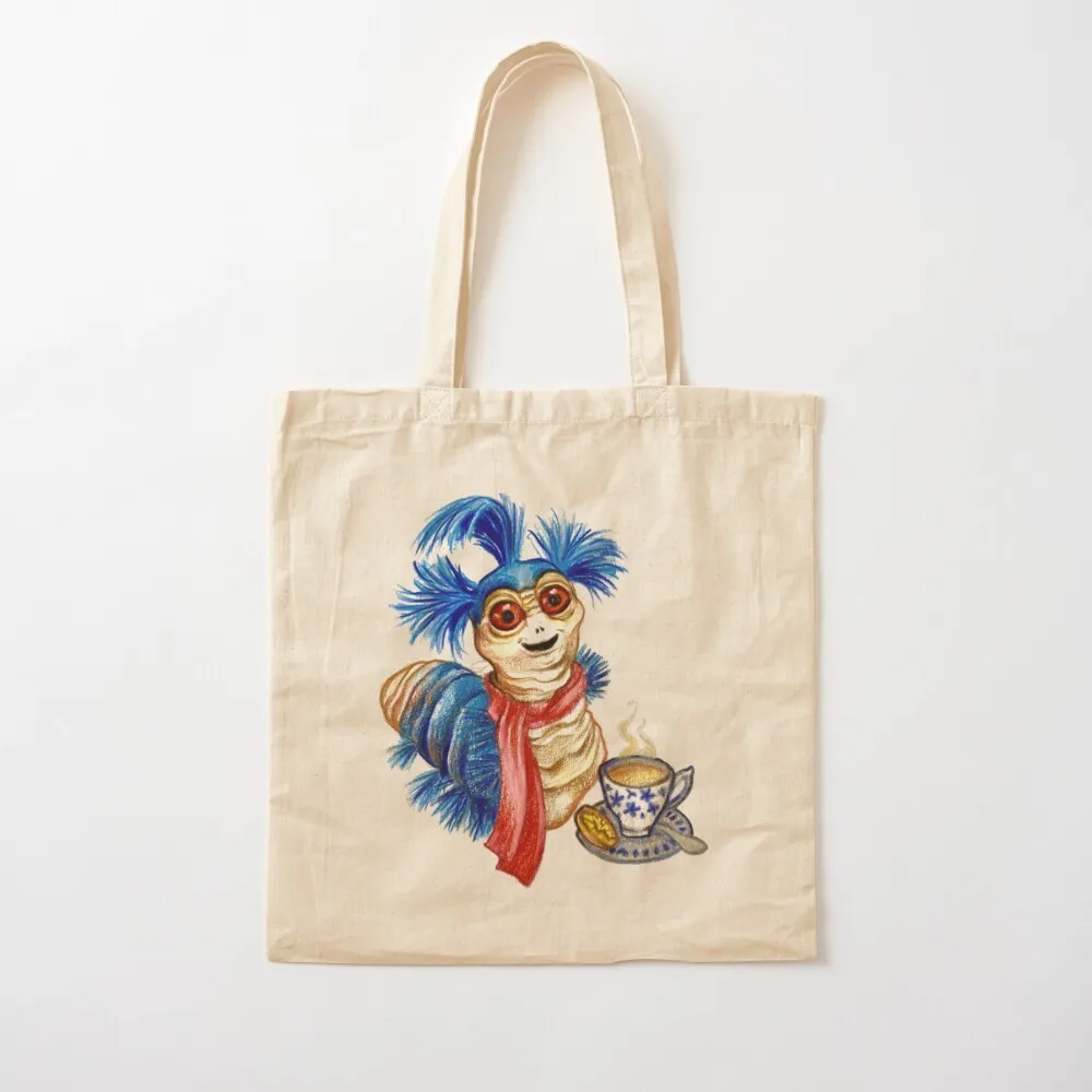 Labyrinth Worm Tote Bag canvas tote Fabric bag handbag Lady bag