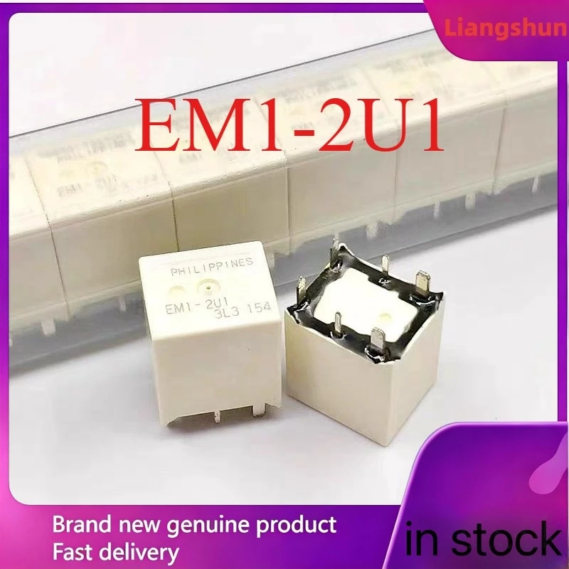 

New 5pcs/lot EM1-2U1 6pins Commonly used fragile relays in automotive computer boards