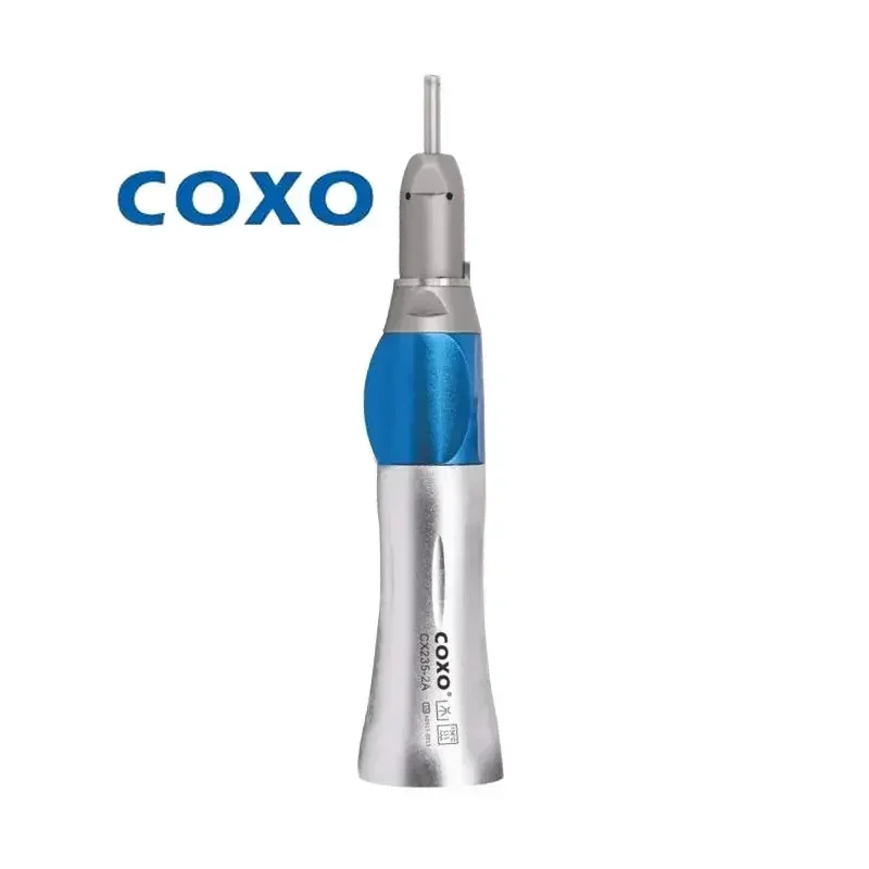 COXO CX235-2A Dental Electric Motor Compatible Low-Speed Contra-Angle Handpiece - Inner Channel Transmission for Mounted Burs