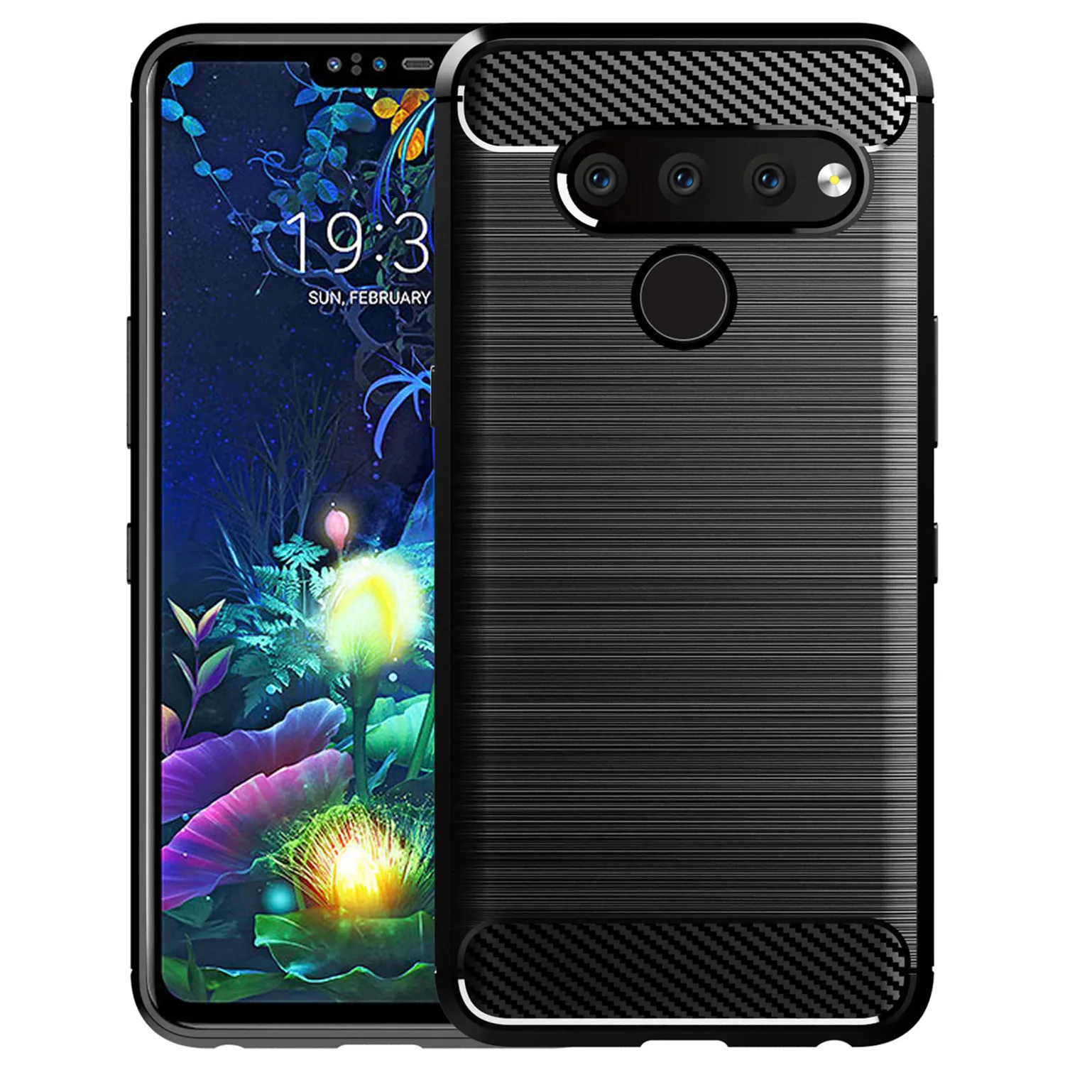 Frosted Case for lg v50 v50s 5g thinq Anti Shock Phone Cover For LG V40 Thinq lgv60 thinq Shockproof Carbon Fiber Cases