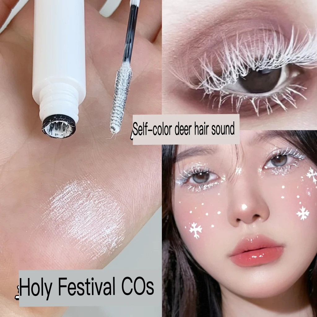 Colored Mascara Eye Halloween Costume Con White Blue Yellow Slim curl no fainting novice