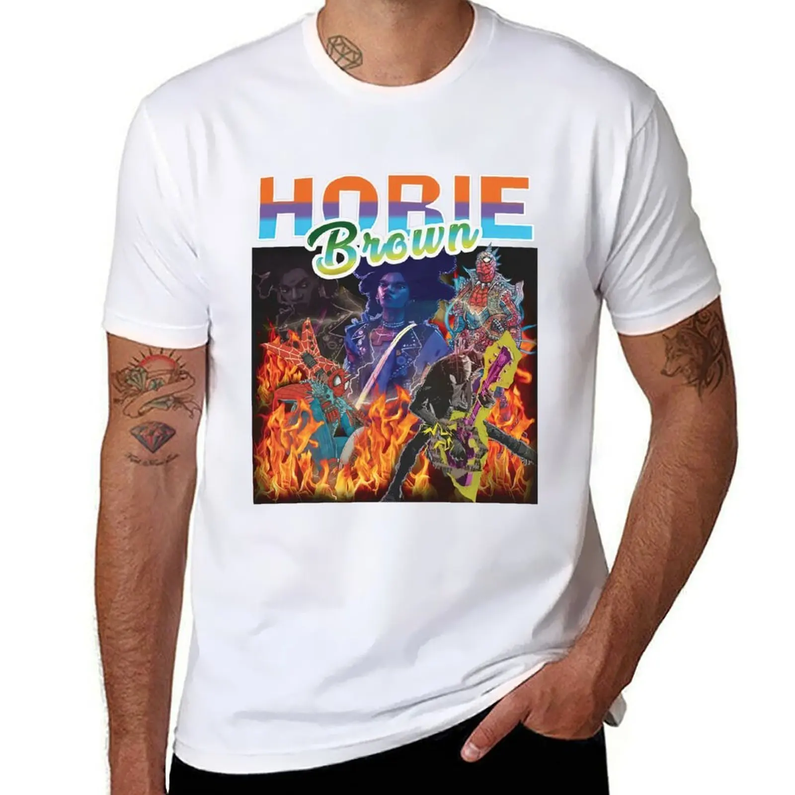 

Hobie Brown art T-Shirt man t shirt summer anime t shirts oversize T-Shirt