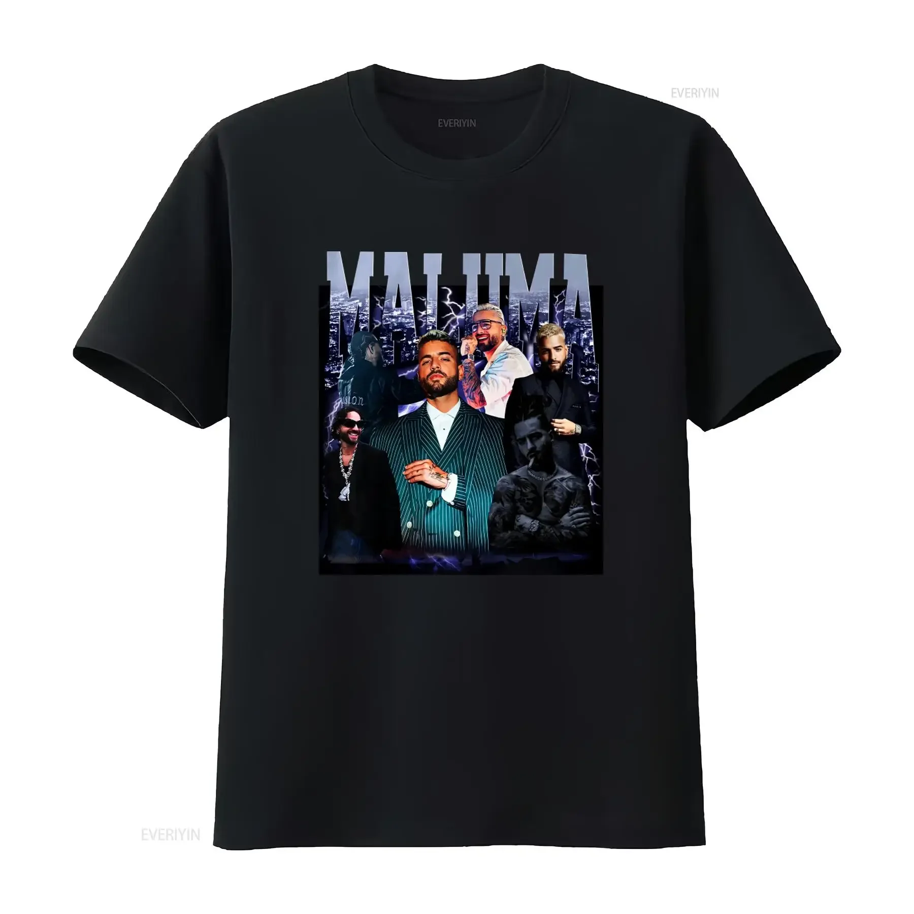 Maluma T Shirt Vintage Fan s Music Star Print  vintage Washed Breathable Comfortable Casual Stylish designer clothes fashion