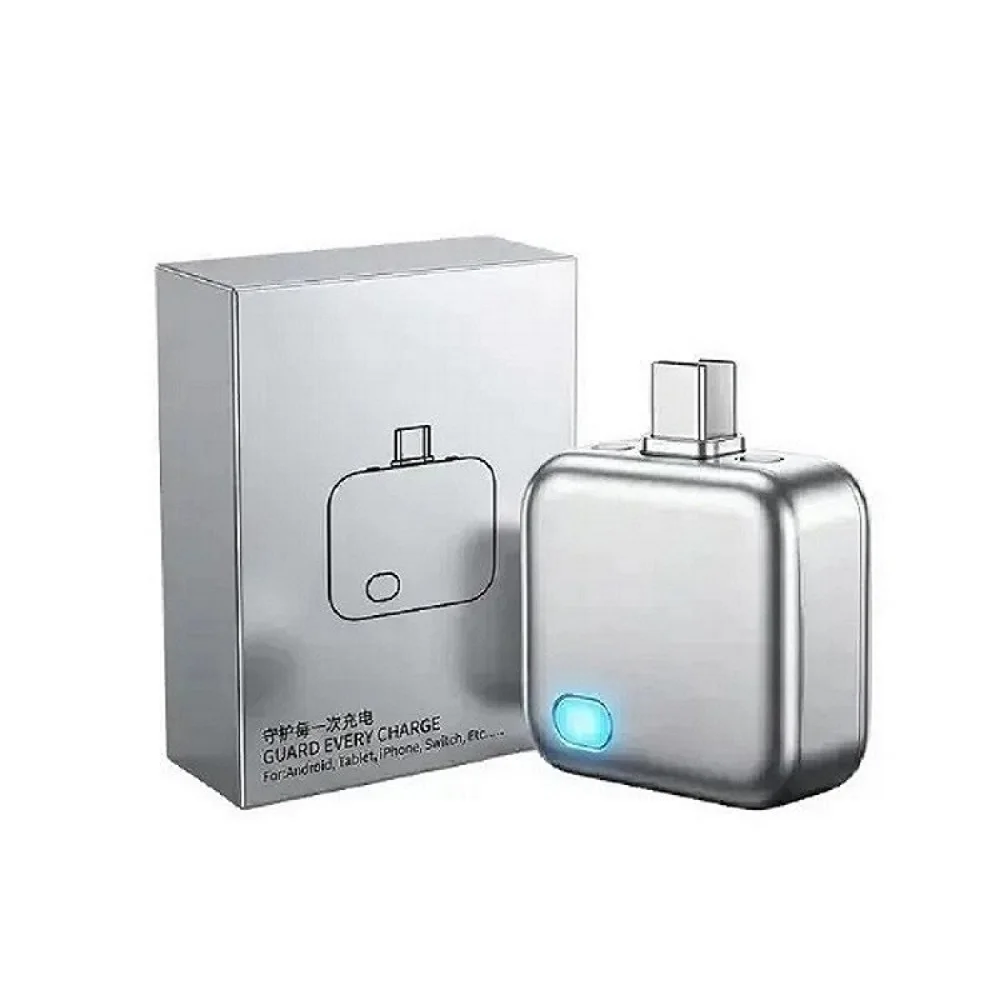 Smart Type-C Charging Adapter Kit,Auto Cut Off When Fully Charged,Universal Separator Charger Overnight Unattended Safe Charging