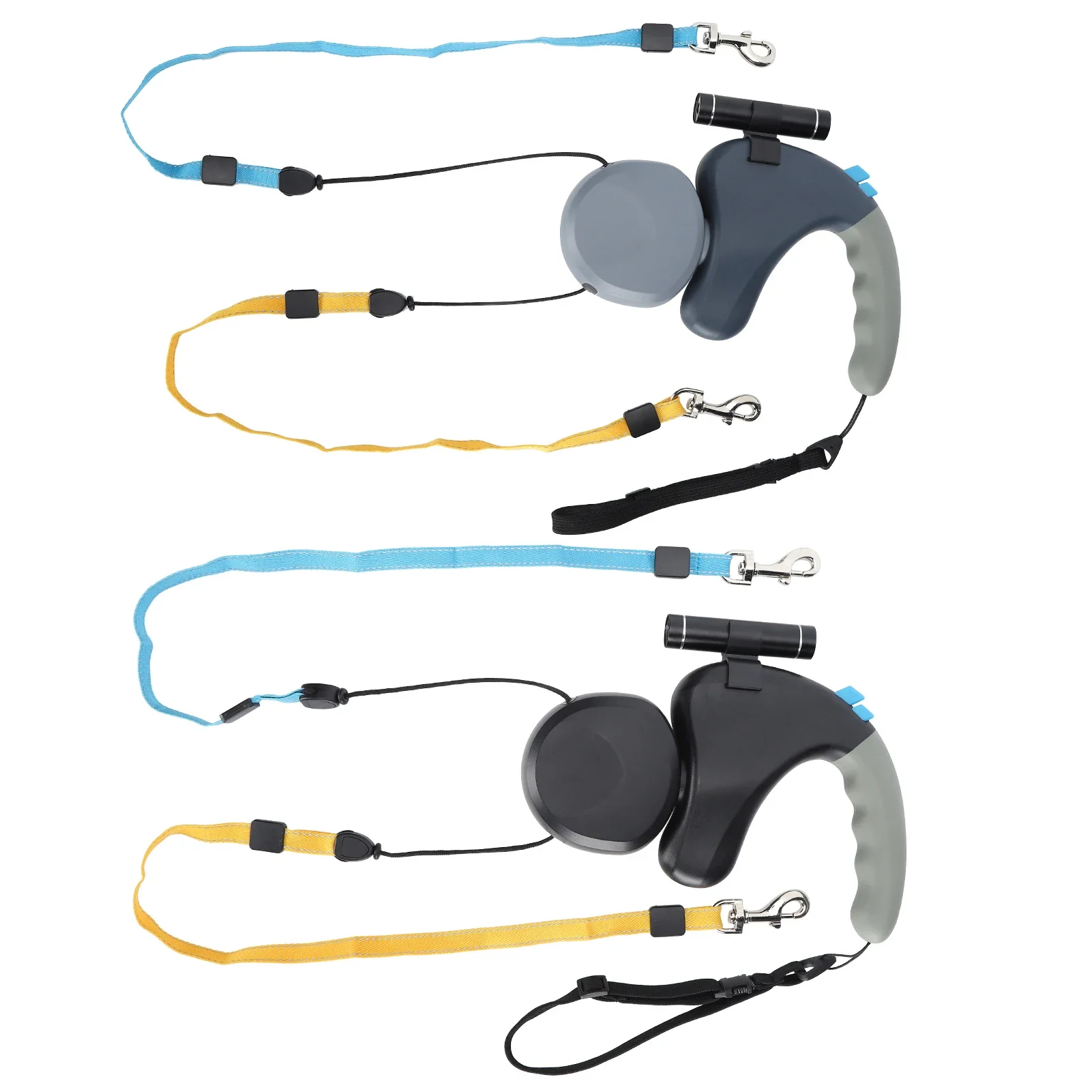 Walk Two Dogs At Once Independent Control Scalable Pet DoubleHead Traction Rope One for Two Traction Dog DoubleEnded Leash