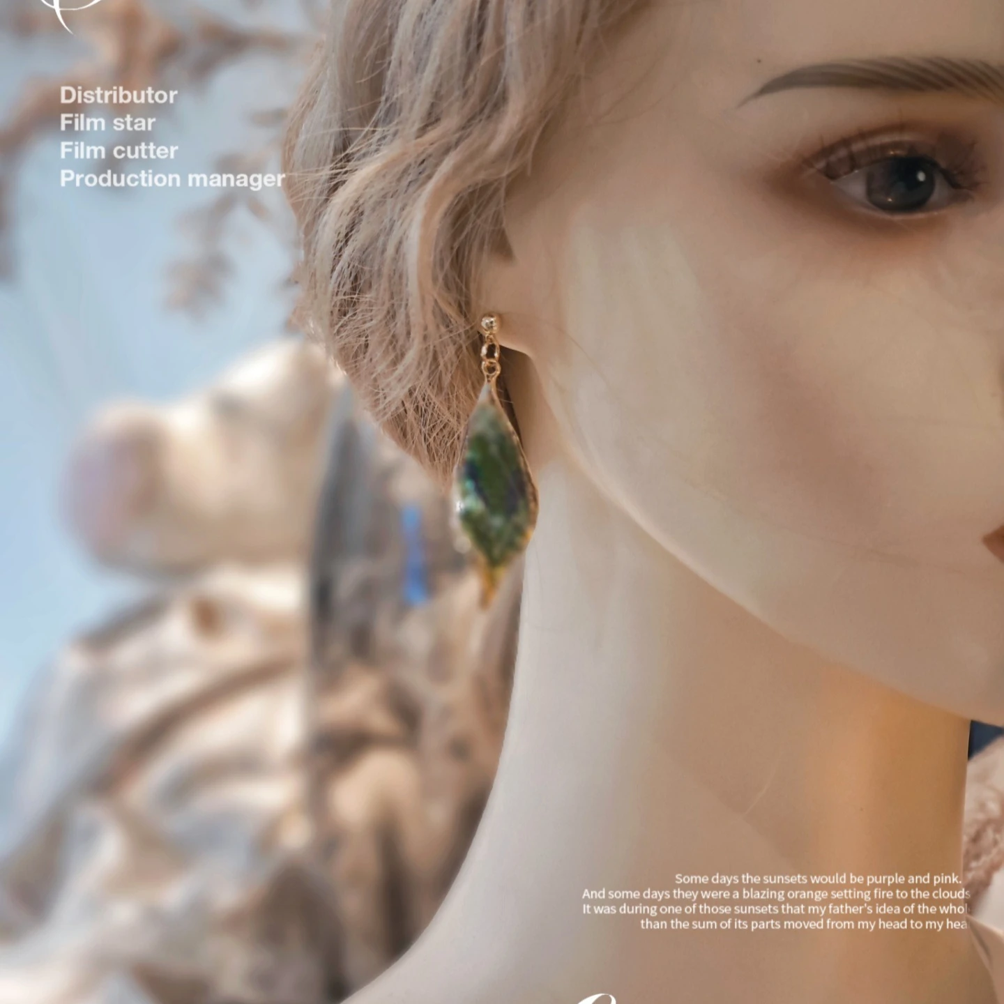 3324 بالجملة اليدوية ورقة النبات المجففة الزهور الحقيقية الأقراط الإبداعية أنيقة الأذن مجوهرات عيد الميلاد عيد ميلاد عطلة هدية #6