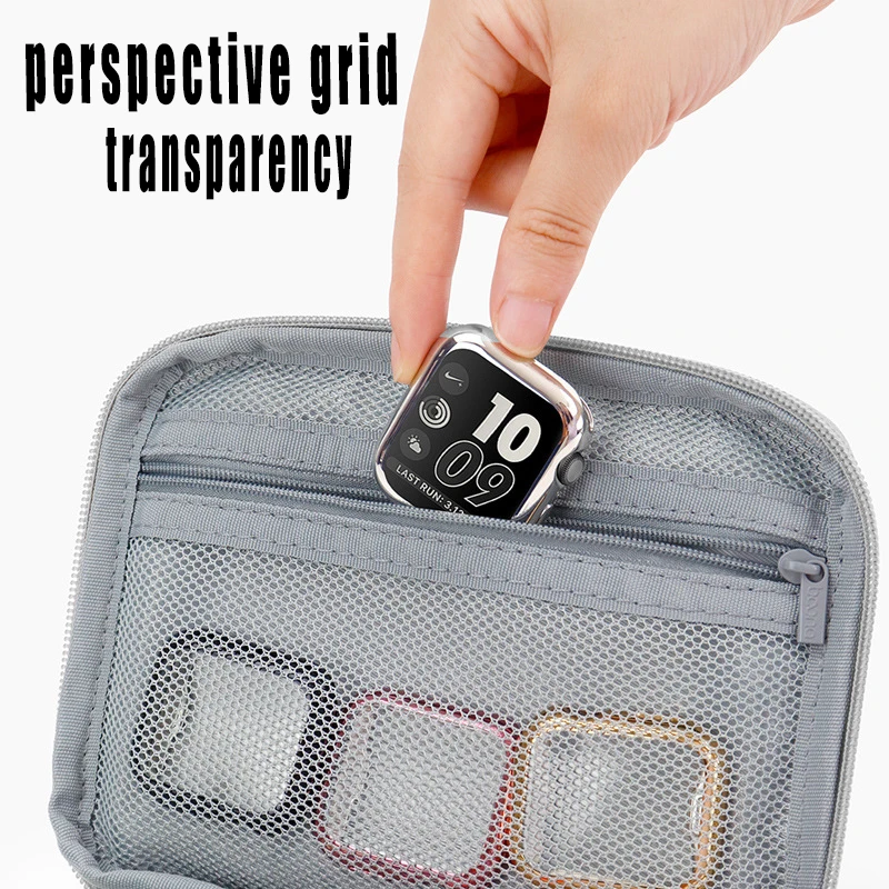 watch band organizer bag for apple watch multifunction case cable watchband bag for smart watch Travel Portable storage bag