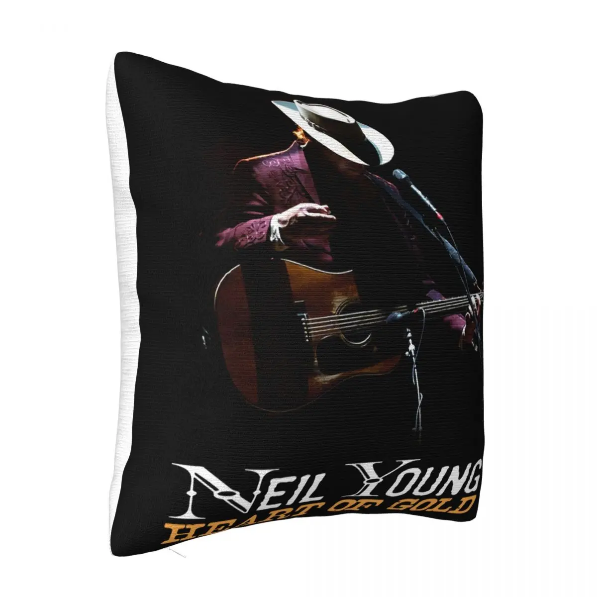 Neil Young Heart Of Gold Rock Singer Mens Black Size S M L Xl 2Xl 3Xl Fitness Pillow Case