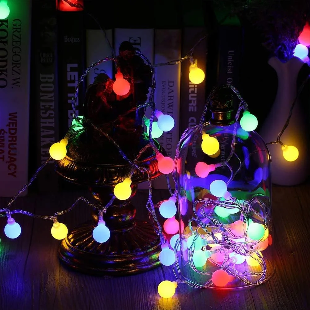 Imagem -04 - Outdoor Impermeável Led Solar Light Fairy String Lights Guirlanda Decoração de Natal Feriado Festa de Casamento 22m