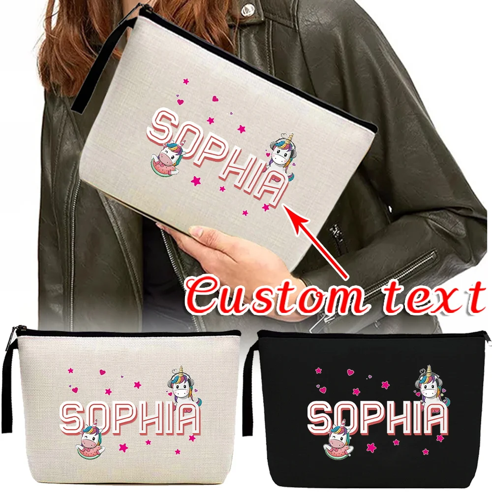 

Customized Makeup Bag Portable Makeup Bag Convenient for Travel Makeup Bag Women's Canvas Handbag