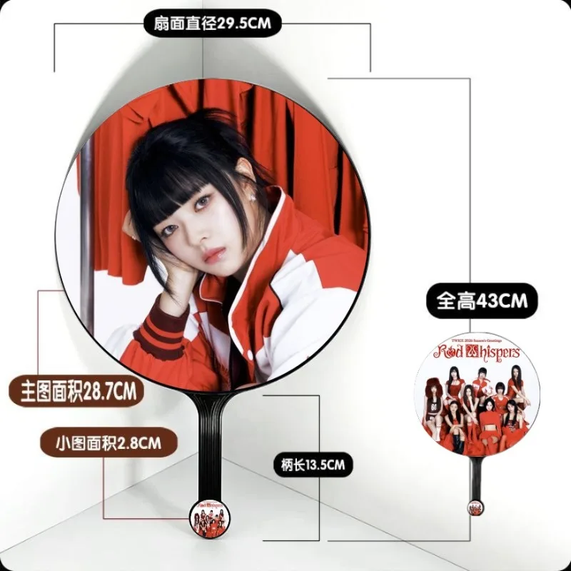TWICE Cute Portable Mini Hand Fan Summer Essential Cooling Fans Stylish Peripheral Fan & Fan Support Cheering Fans - view 5