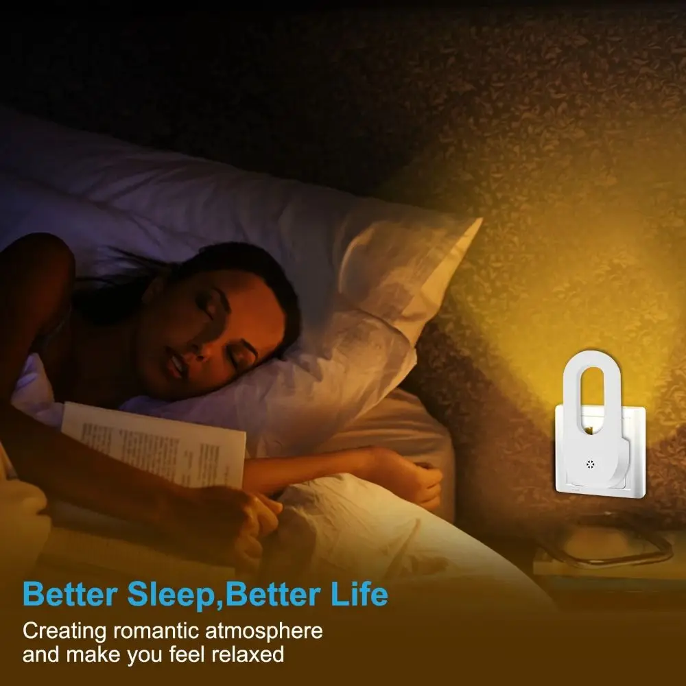 

EU/US Wall Night Light 0.7W Ambient Lighting USB Night Light Light control Soft Light LED home lighting Living Room