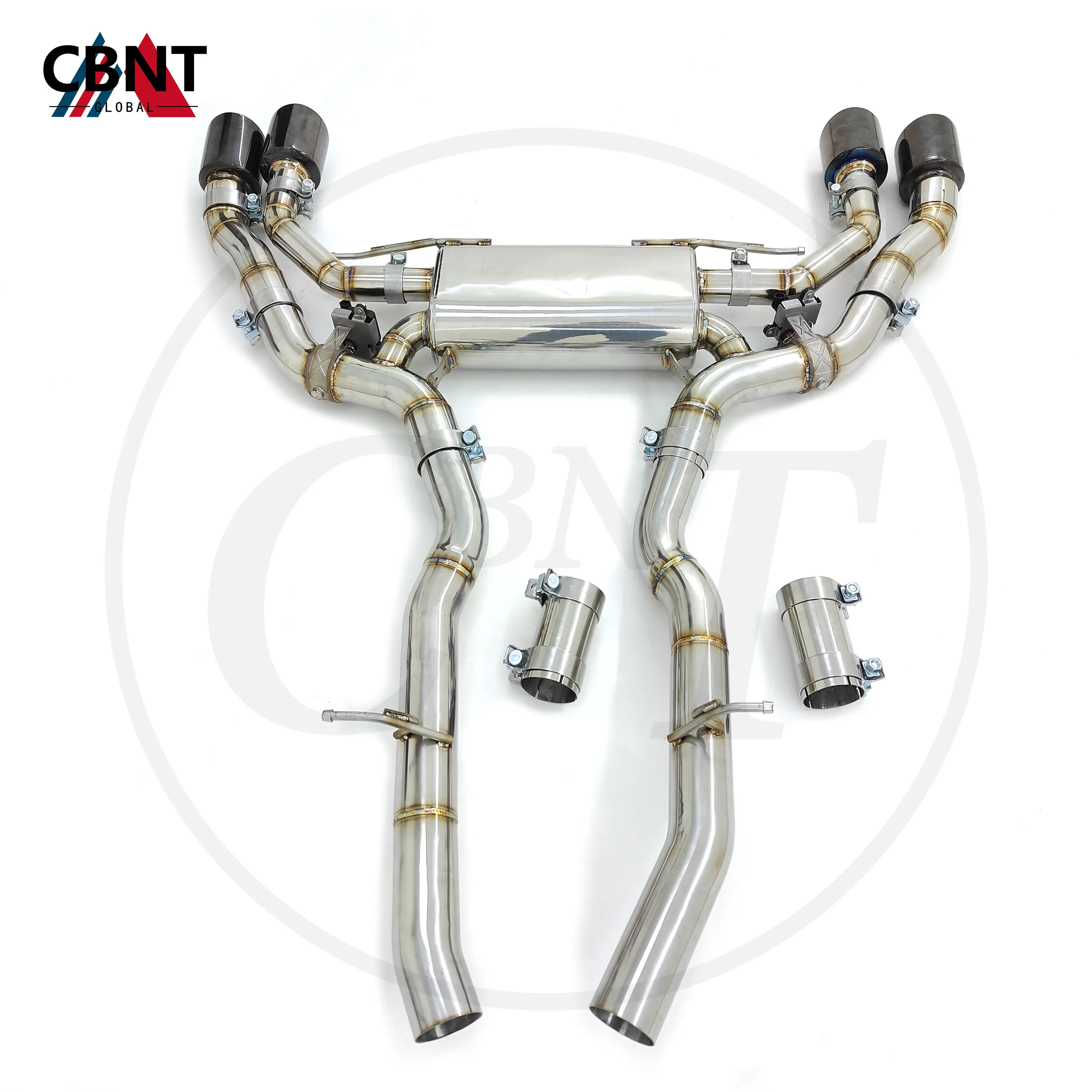 CBNT for BMW X3M F97 X4M F98 S58 3.0T Exhaust System Axle-back with Valve Muffler 304 Stainless Steel Performance Exhaust-pipe