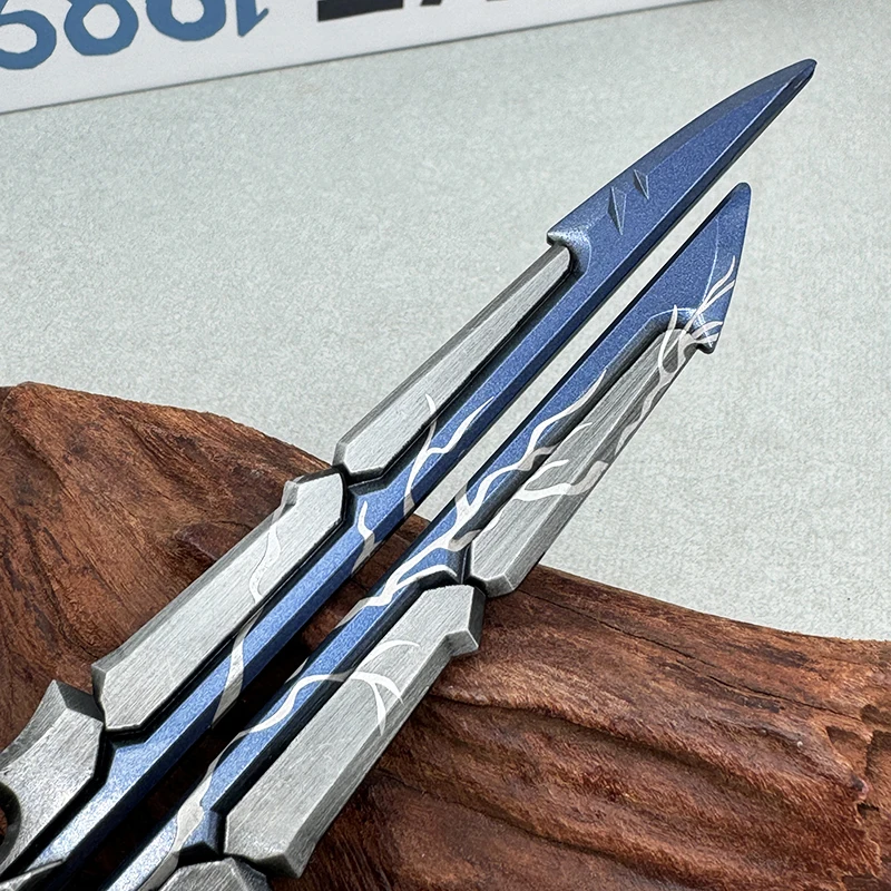 Outlaw Rogue The Dreadblades Thunderfury Blue Skin 20 cm Schwertmodell, Sammlerstück, Geschenk – Detail 5