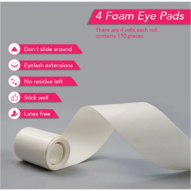 Wimper Foam Tapes 110 stks/rol Micropore Tape voor Wimpers Onder De Ogen Pads Wimper Extension Tape Eye Patch Gel Pads voor Cilia