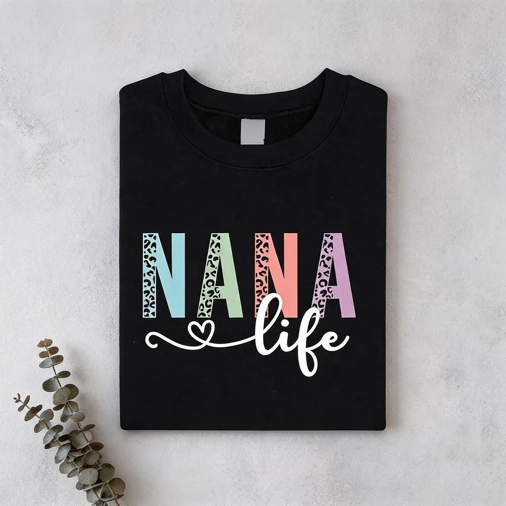 Nana Life Shirt, Gift For Grandma, Grandma, Graphic Tee, Women's T-Shirt, Mothers Day, Nana-Life Shirt, Pregnancy Announcement, New Nana Shirt, Grandma Tee