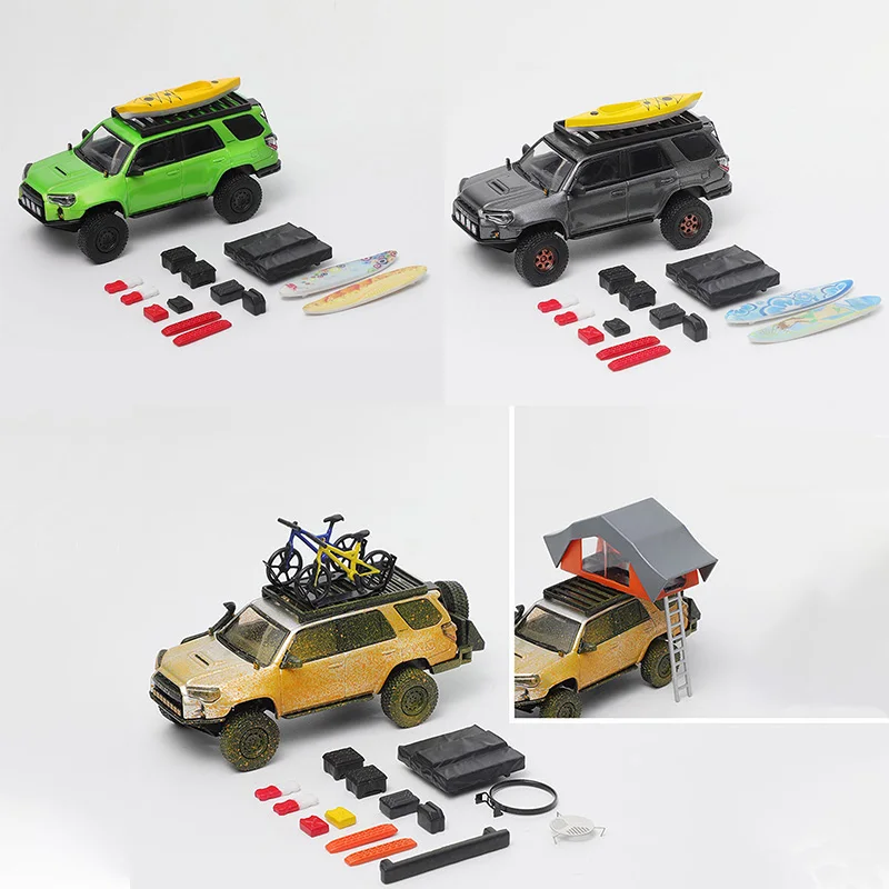 

GCD масштаб 1:64 LandCruiser Prado внедорожная модель автомобиля из сплава с аксессуарами статический дисплей Коллекционная подарочная игрушка