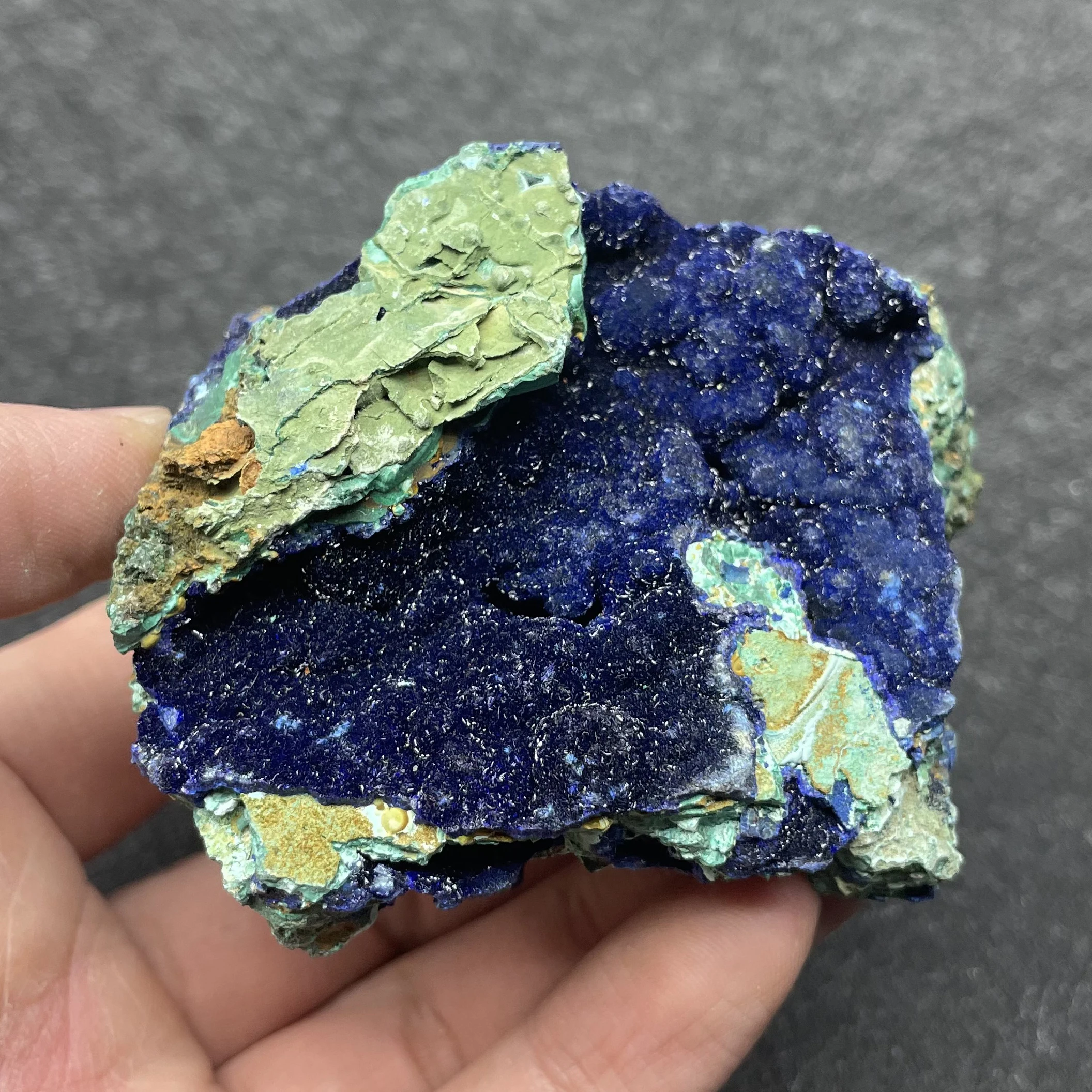 

214g Natural Crystal Rock Raw Azurite Malachit Mineral Specimen Quartz Decor Polished Divination Healing Gift Reiki D39