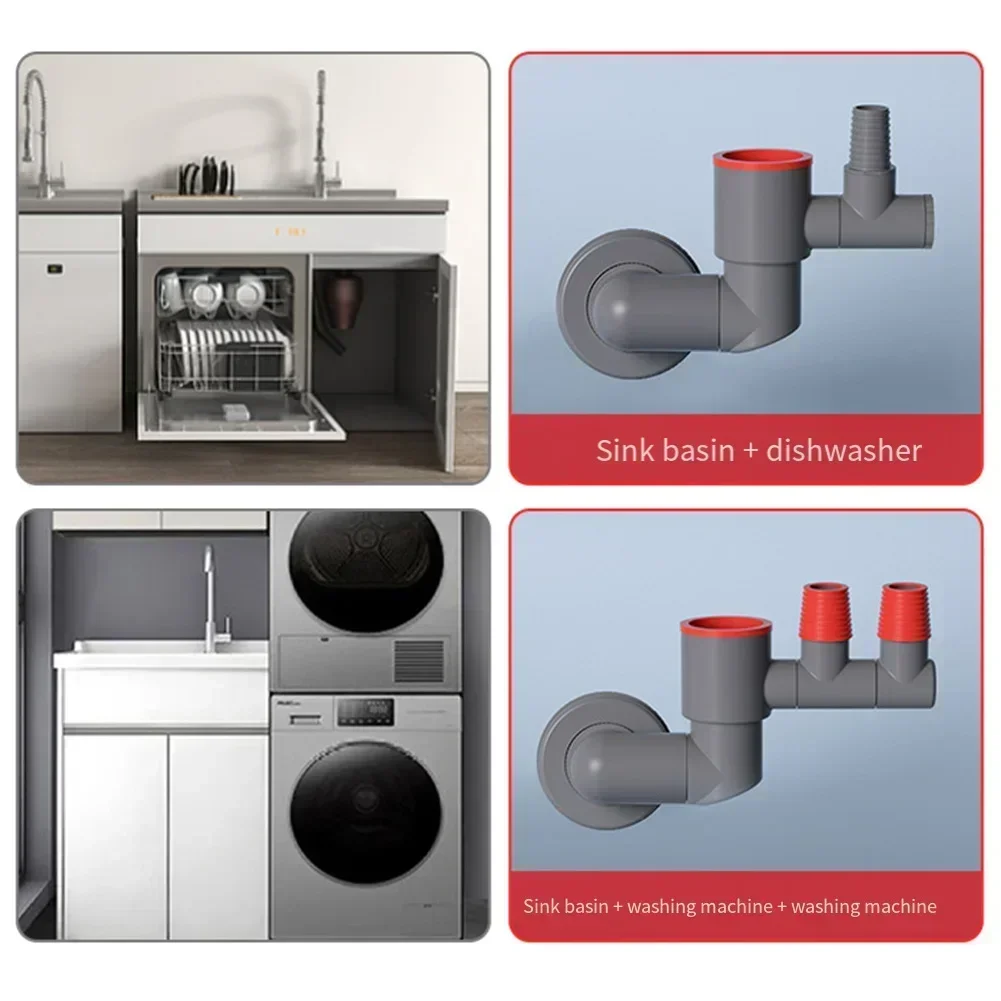 Tuyau de vidange Anti-odeur, tuyau de vidange multifonctionnel, accessoires de cuisine, égouttoir de tuyau d'égout, lavabo d'égout de cuisine, Drain de sol domestique