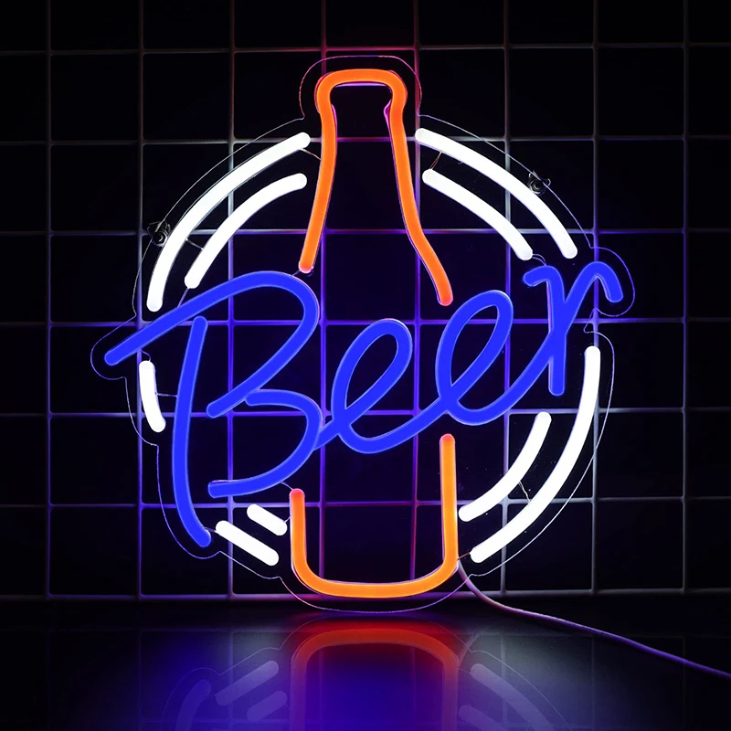 Imagem -03 - Led Neon Sign Light Cheer Beer Bar Copos de Vinho Lâmpada de Decoração de Festa Nightlight para Loja de Restaurantes Ktv