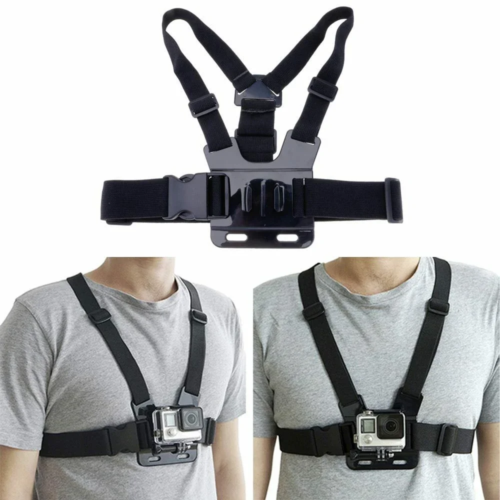 for Gopro Accessories Chest Strap Belt Body Tripod Harness Mount for GoPro HERO 8 7 6 5 4 3+ 3 Action Camera