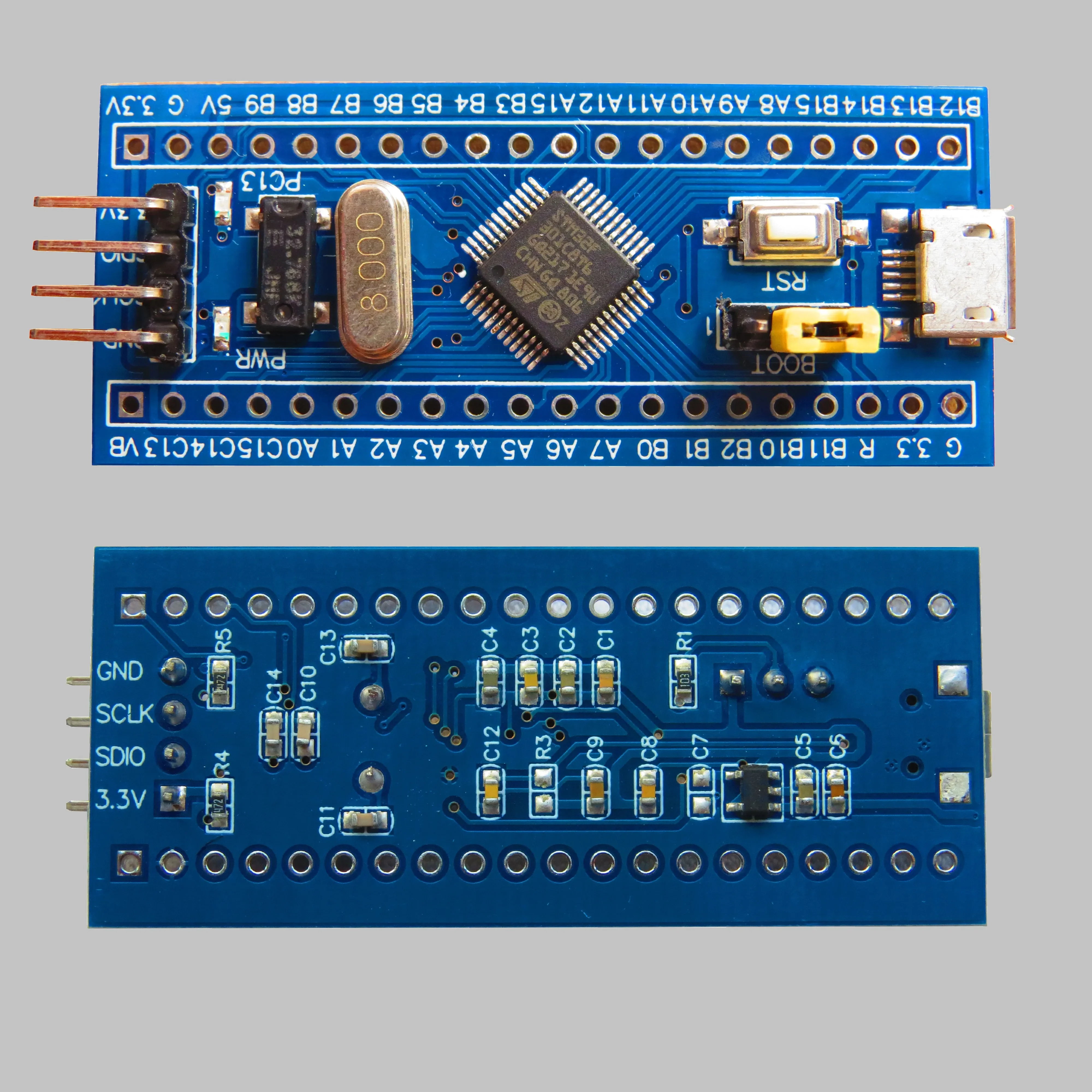 

Stm32f301 Core Stm32f301c8t6 Минимальная система для оценки и продвижения рычага Cortex M4 Макетная плата