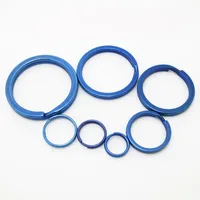 2PCS/lot Titanium TC4 Ti Round Metal Keyring EDC Split Key Ring Key Chain 10mm/12mm/14mm/18mm/25mm/28mm/32mm Keyring Accessories