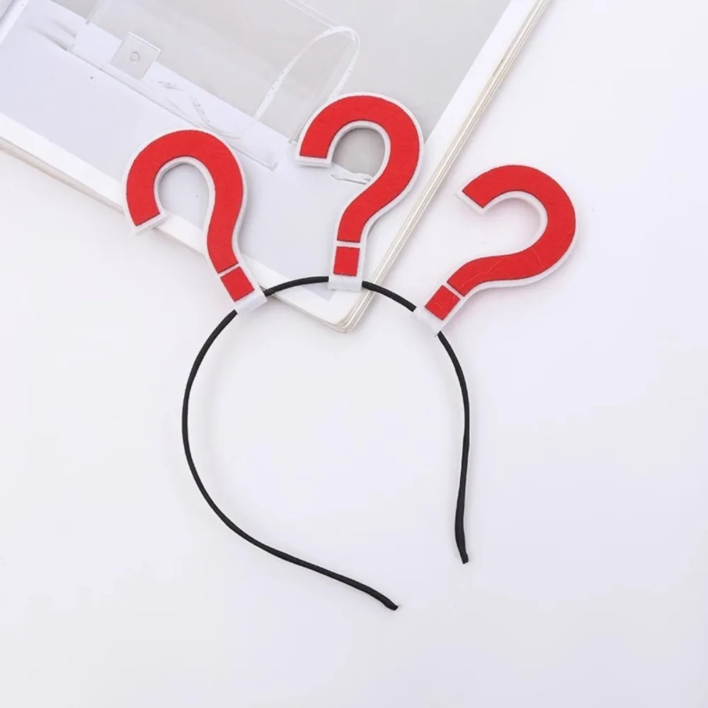 Funny 8.6inch Hairband Arrow WiFi Love Hair Band Question Mark Concert Headwear Valentine's Day