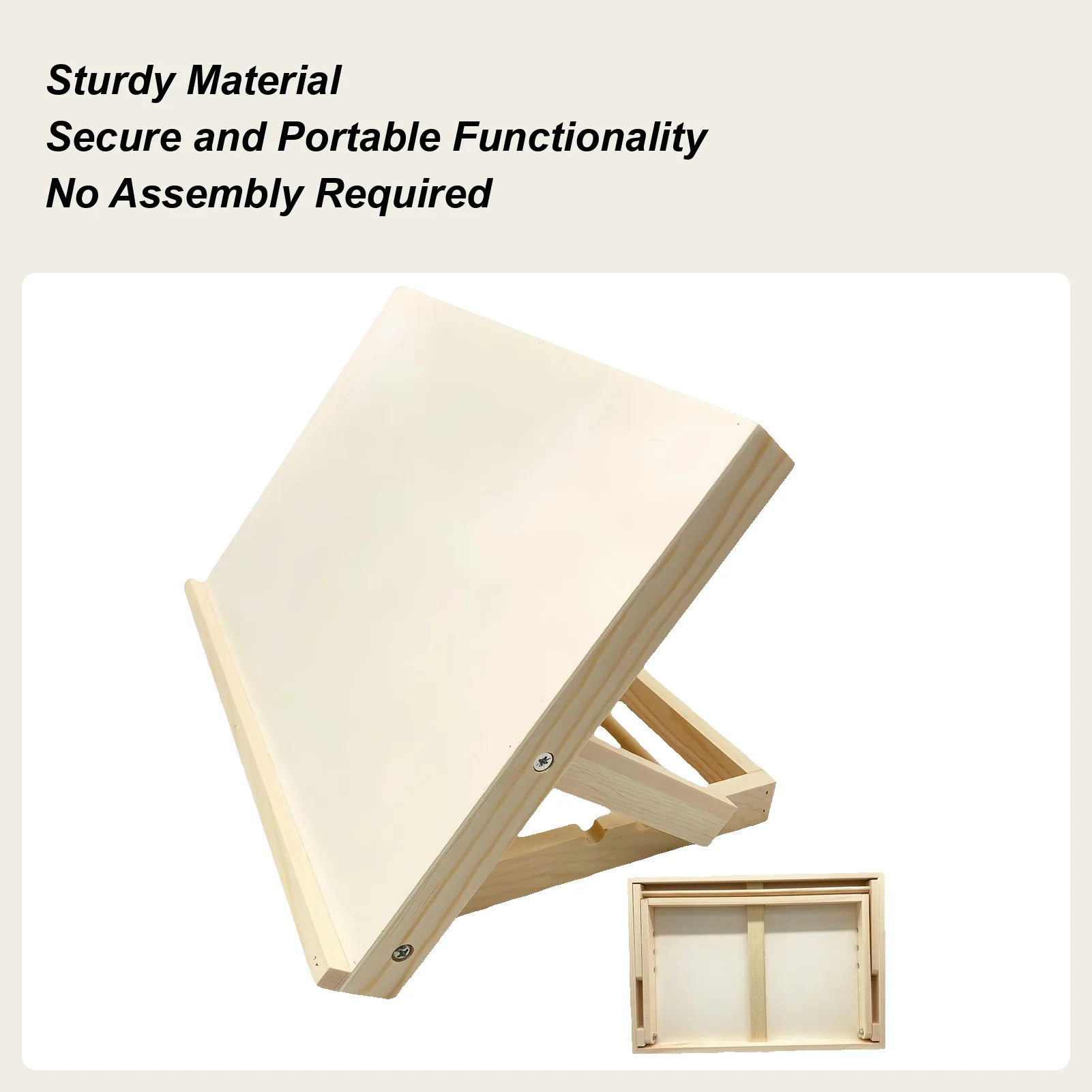 

Настольный мольберт из дерева, регулируемый по углу наклона, портативный, складной, для рисования, для взрослых, начинающих, подростков и художников