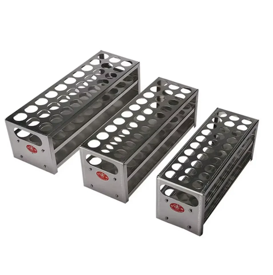 15.5/18.5/21.5mm Hole Diameter 30/40 Holes Aluminum Test Tube Stand Rack Holder Labware