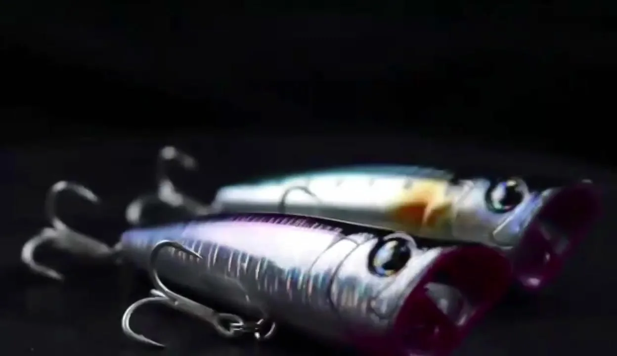 LETOYO Topwater Popper 8.5-30g floating Rock pop Artificial Hard Baits for Bass Perch Pike Fishing Lure