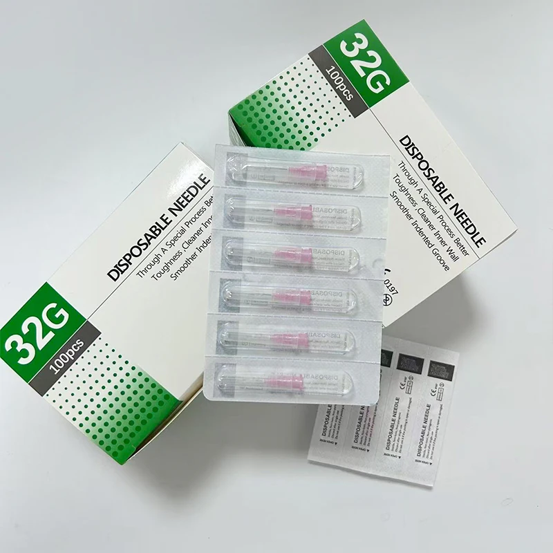 100pcs Disposable Needle 32G 6MM 8MM 13MM 1.5MM 2.5MM Painless Eyelid Hand Tool 32G 4MM Needle