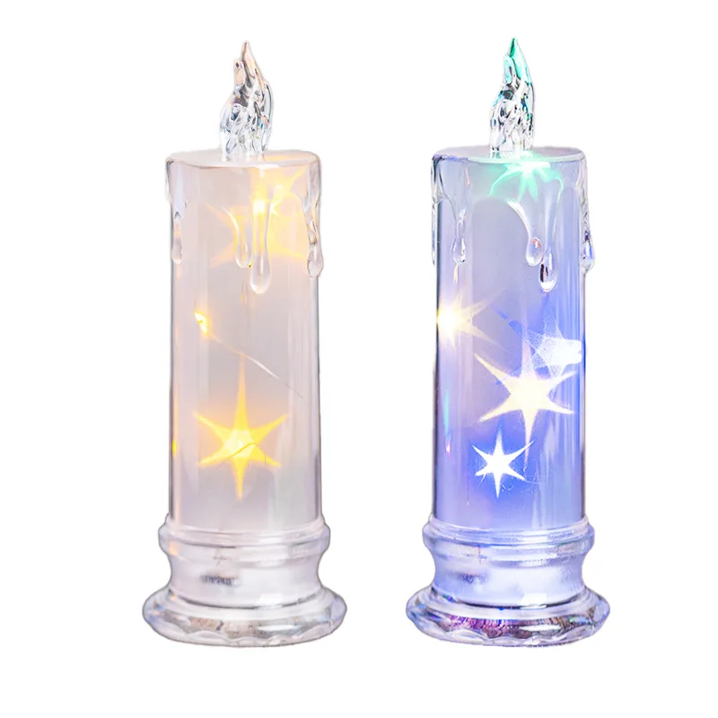 هالوين البومة مضحك LED شمعة إلكترونية أضواء ديكور المنزل #5