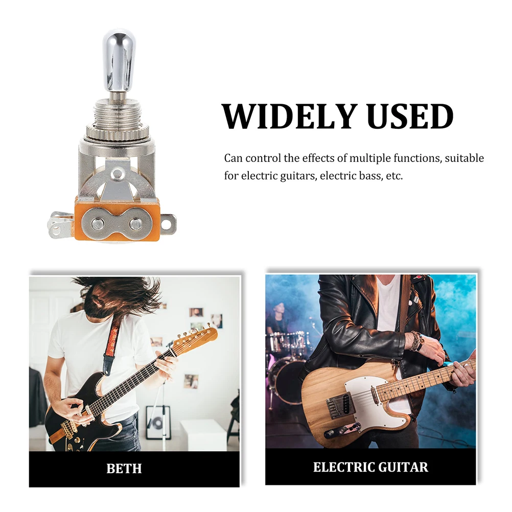 

2pcs Electric Guitar 3 Way Toggle Switch Pickup Selector Replacement Metal Parts For Style Guitar Accessories Durable