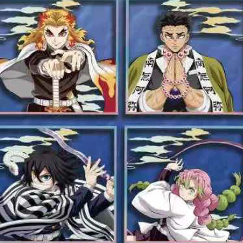Demon Slayer Anime Acrylic Stand Blind Box Gacha 10x10cm Hashira Collectible Figure
