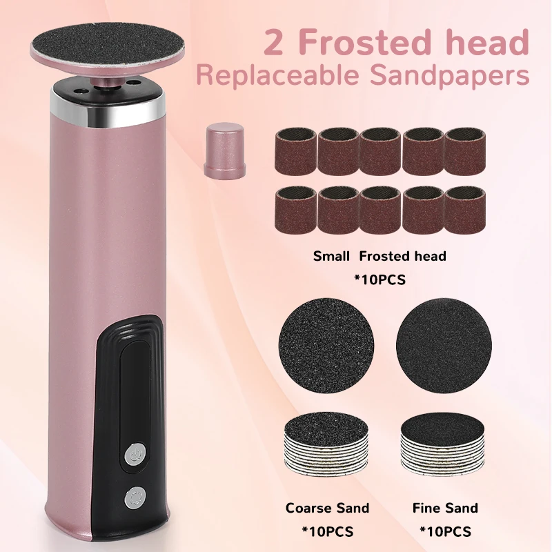  2-in-1 Electric Foot Callus Remover Foot and Hand Care Tool Polish and Smooth Shine Toenails Foot Care Tool Pedicure File image 6
