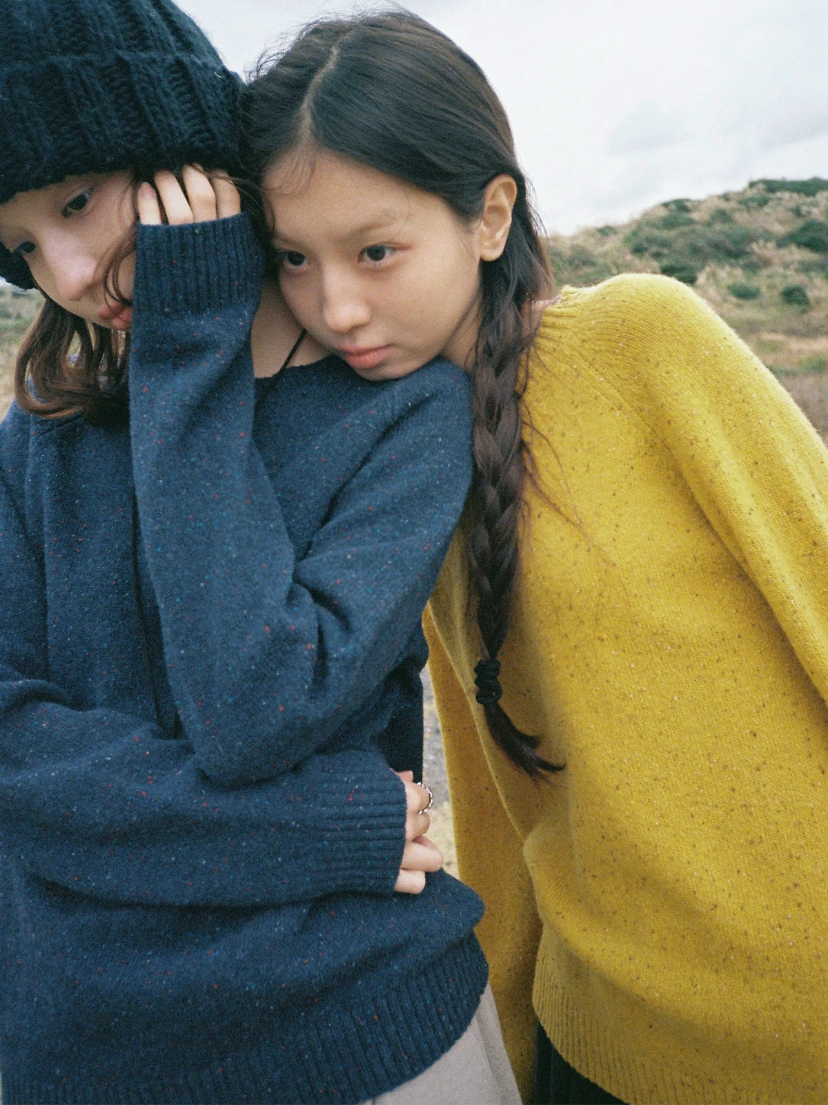 

Botanique Wool Blend Sweater Pastoral Light Spot Pattern Casual Long Sve Overhead Women's Online Exclusive 2025 Winter Col...