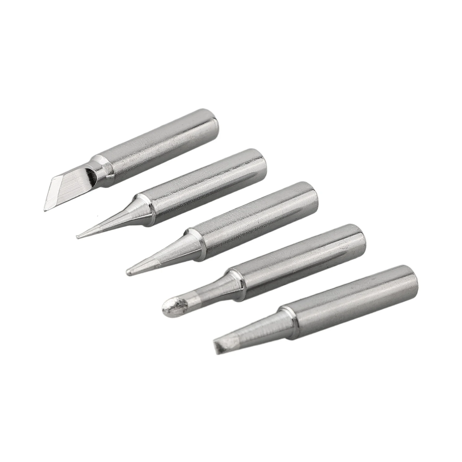 Soldering Welding Head Soldering Iron Tip 5pcs Iron Tips Lead-free Pure Copper Silver Tools Welding 200~480℃ Outdoor Indoor