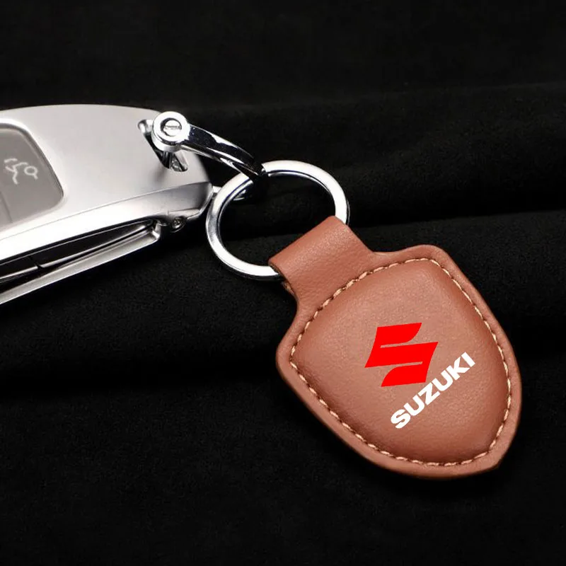 Keychain Business Gift Leather Key Chain Men Women Car Key Strap