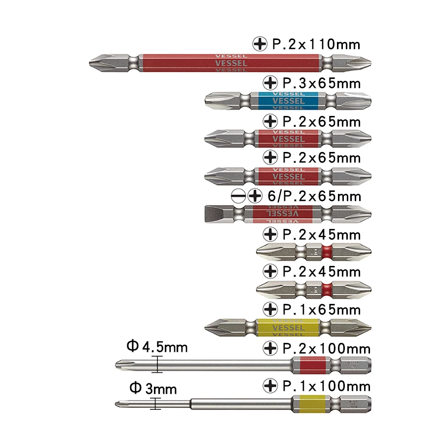 Vessel GS10P-01 40 V Compatible Rigid Bit Belt Holder, Holds 10 Commonly Used Sets