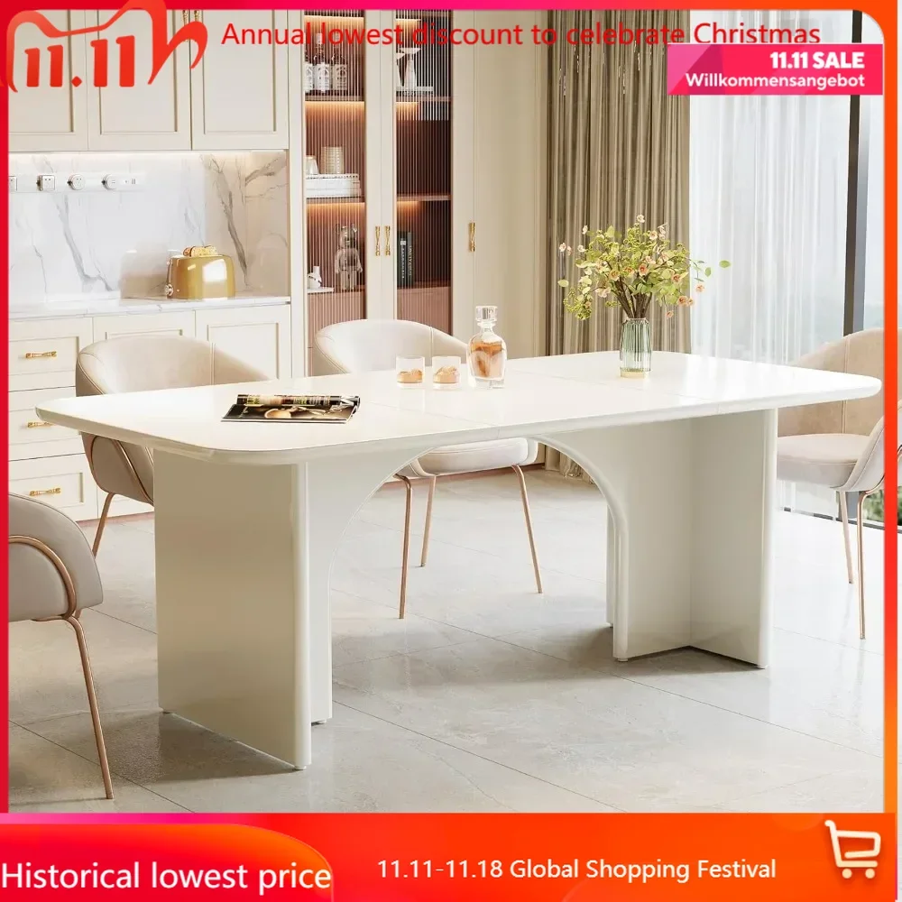 Modern Dining Table for 4-6 People, 62.99