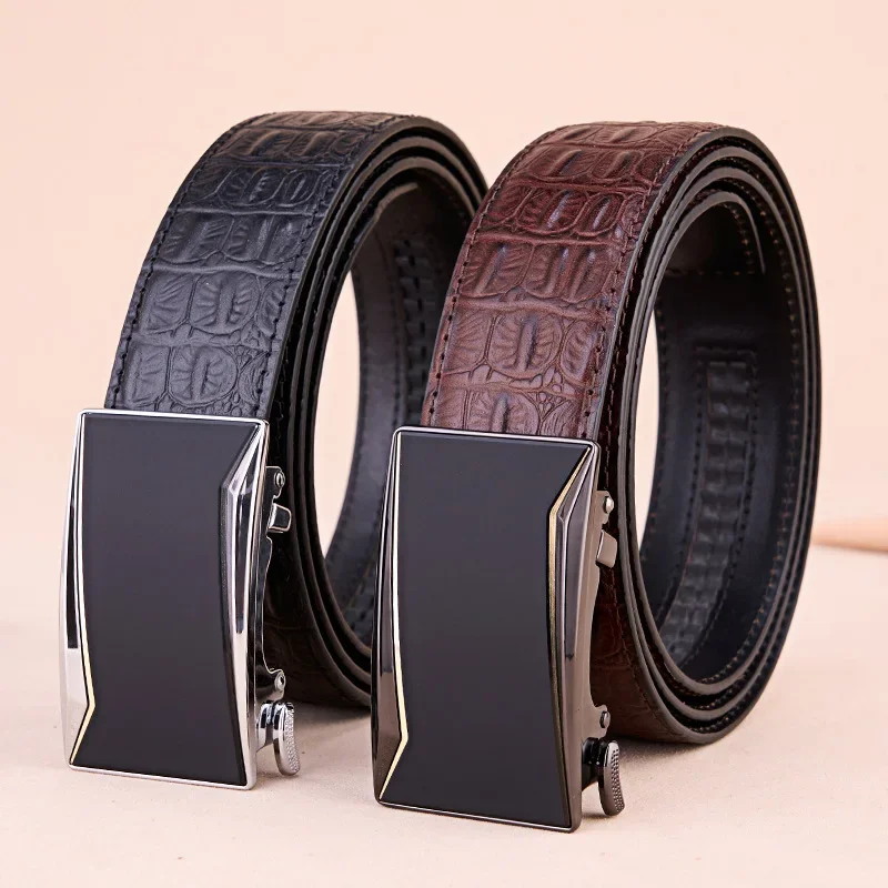 

First layer cowhide men's belt, high-end business leather belt belt belt
