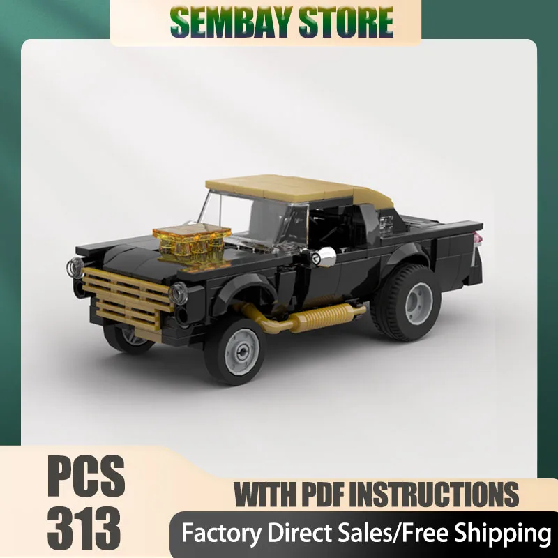 

Sports Car Moc Building Bricks Modular Air Gasser Champion Speed Cars Technology Blocks Christmas DIY Toy Construction Gift