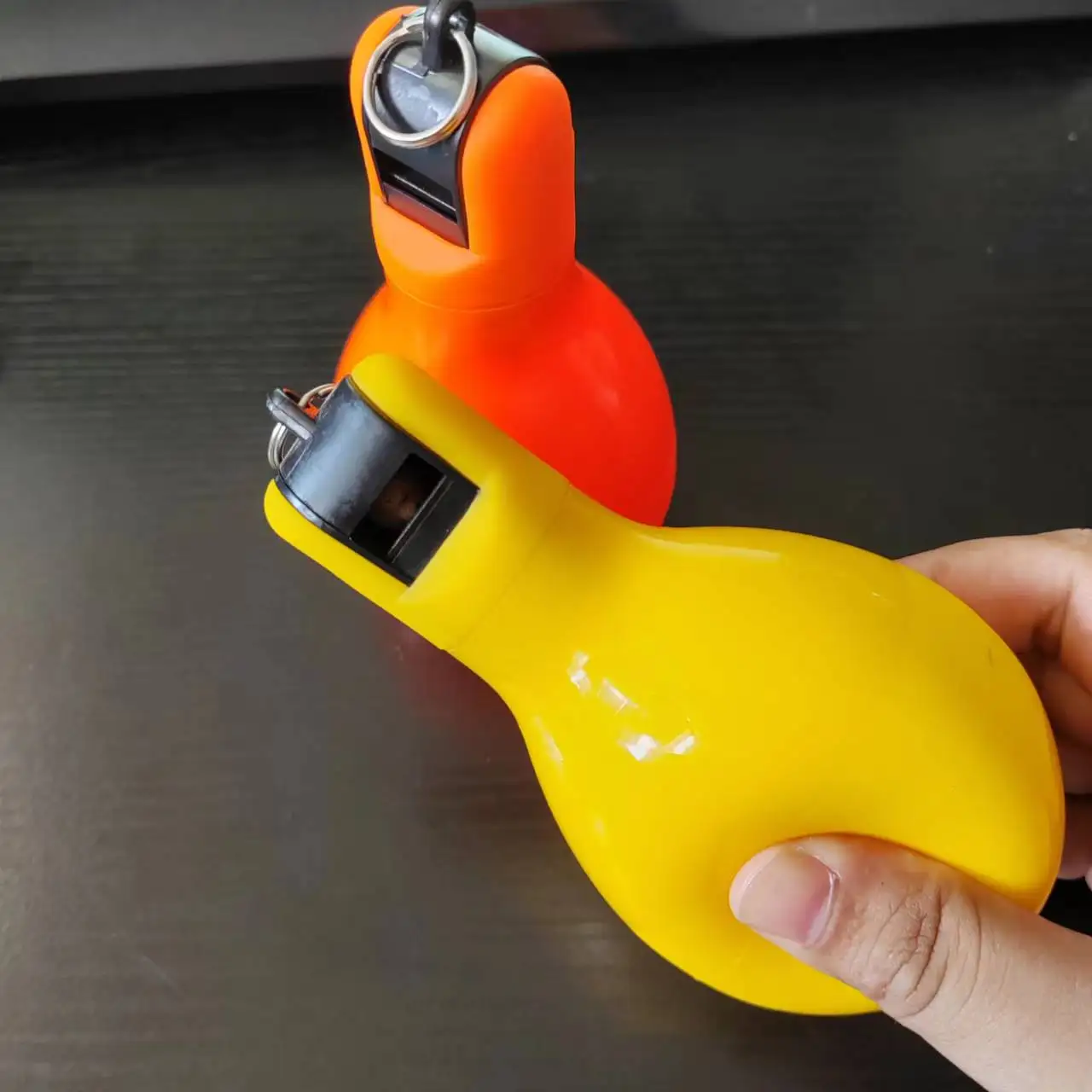 Outdoor Multi-Purpose Hand Squeeze Whistle,Safety Whistles,High Pitch Trainer Whistle for Basketball,Trekking,Campaign,Hiking