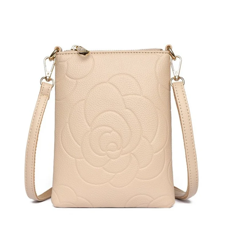 حقيبة يد نسائية مصنوعة من الجلد المطبوع بالشمس تتميز بمظهر ركاب كاجوال خفيف الوزن وناعم من إستونيا