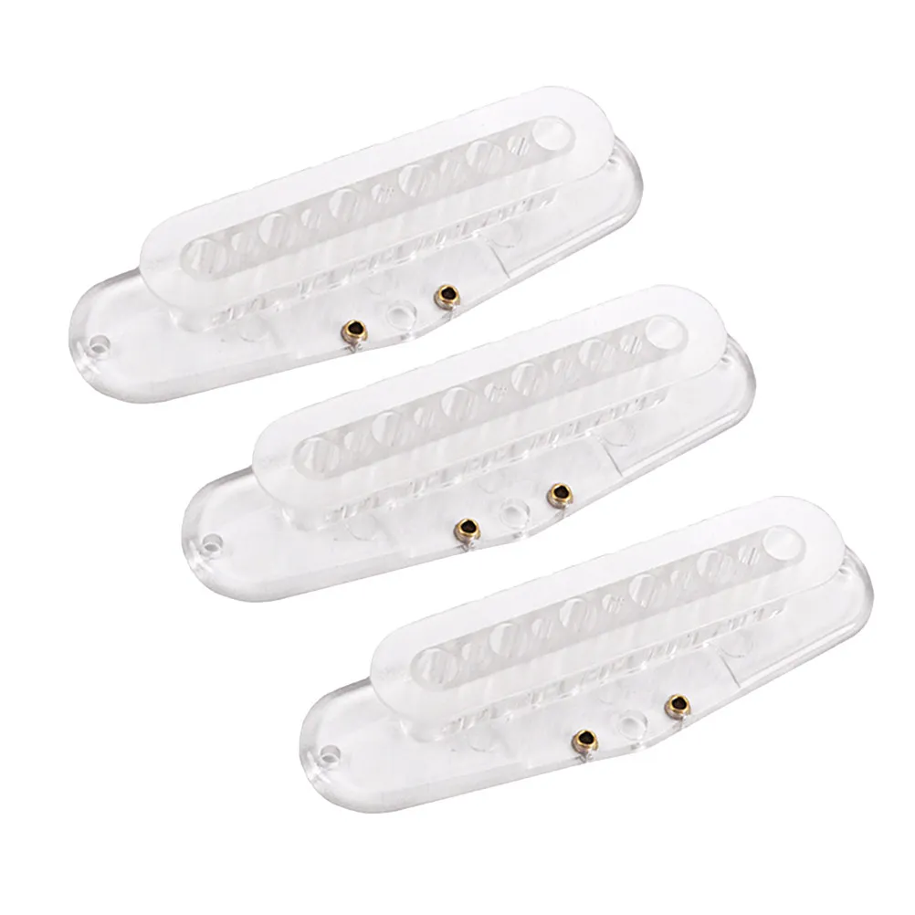 3Pcs Pickup Bobbin Humbucker Transparent Guitar Screw Side 50Mm High Quality Pickup Bobbin for Custom Bass Guitar